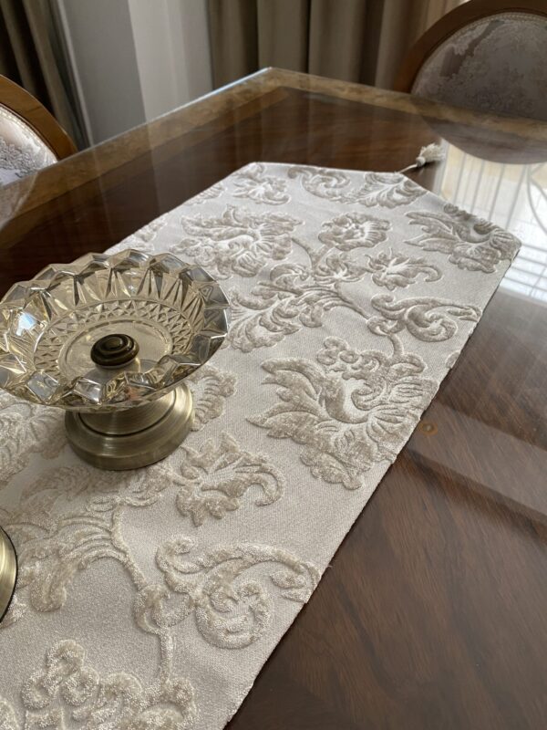 Off-White Leaf-Line Table-Runner - Image 3